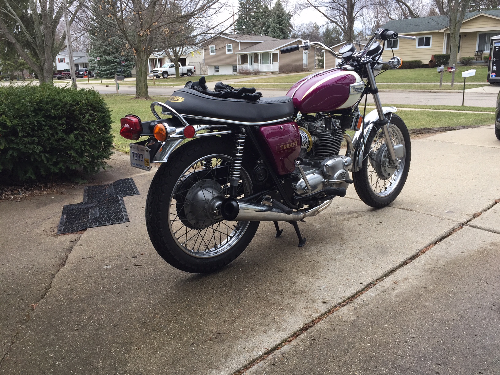 Photo of restored motorcycle