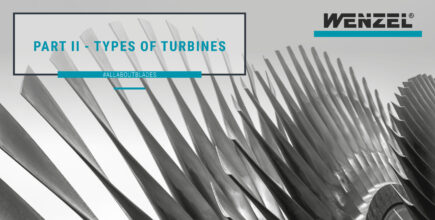 the blades of a aircraft turbine