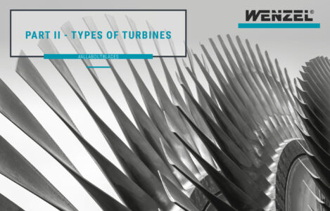 the blades of a aircraft turbine