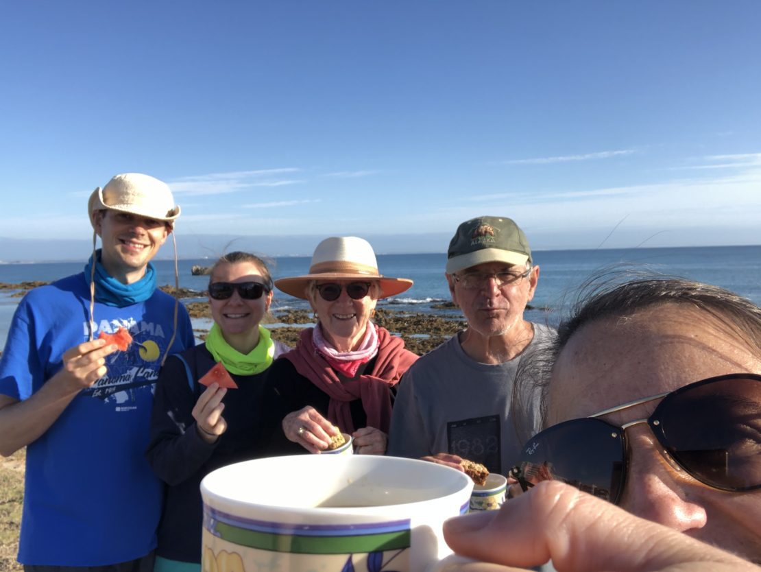 Coffee and rusk on the beach