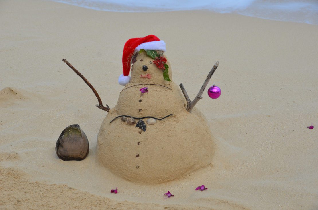 Snow man Sand man