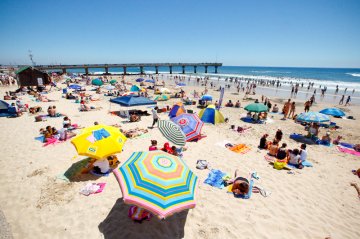 Hobie Beach in the Summer