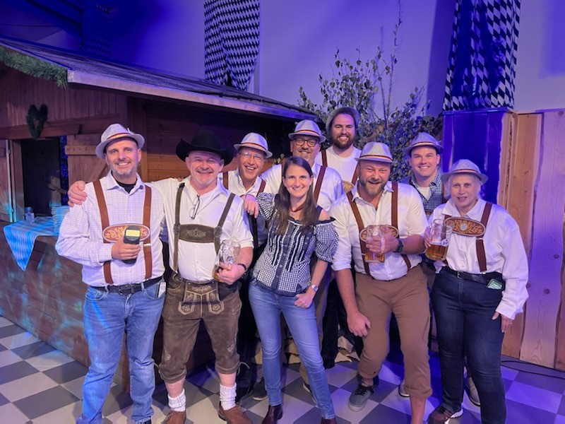 Sales Conference in Germany, Oktoberfest staff party.