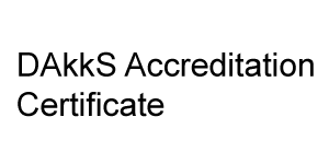 DAkkS Accreditation Certificate showcasing official endorsement for quality standards and compliance in testing.